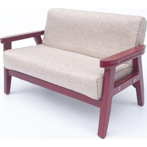 1/12 dollhouse furniture Sofa Dollhouse Sofa Living Room Furniture dollhouse accessories Toy For Children Pretend Play Gift