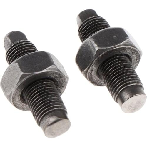 2 Pcs 0.7 Inch Aluminum Alloy Engine Valve Adjusting Screws With Nuts for 50-125cc ATV / Dirt Bike / Motorycles