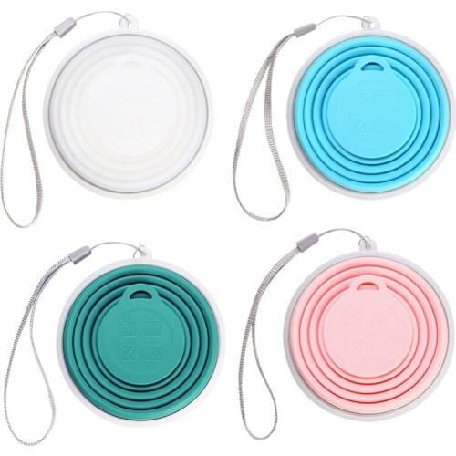 4 Colors 250ML Sports Tour Water Cup Silicone Travel Cup Folding Retractable Coffee Cup Telescopic Collapsible Tea Cup Outdoor