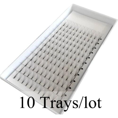 4D Eyelash Extension D 0.07mm Short Stem Wholesale 3D Eyelashes Russian Volume Fans Lashes Faux Mink Premade Eye Lash 10 Trays