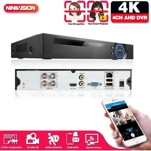 4K 8MP 8CH H.265 Face Detection 6 in 1 AHD DVR Digital Video Recorder ONVIF XMeye HDMI CCTV System for Analog IP Camera