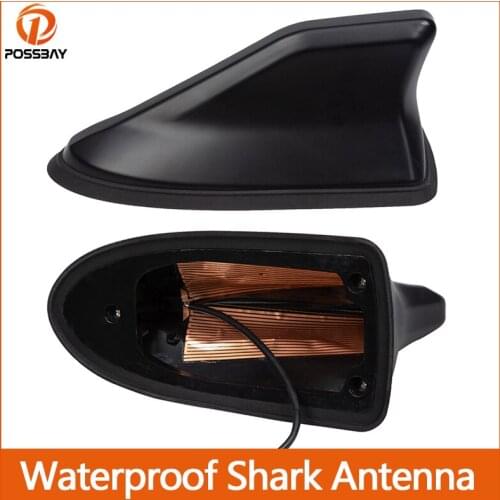 Car Shark Fin Antenna Waterproof Auto AM/FM Radio Signal Aerials for Volkswagen/Passat/BMW/Honda/Toyota/Hyundai/Kia/Alfa Romeo