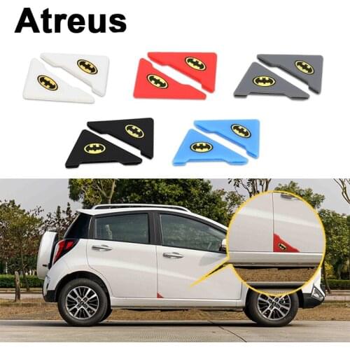 Atreus 2pcs Car Door Corner Crash Protection Cover Stickers For BMW e46 e39 e36 Audi a4 b6 a3 a6 c5 Renault duster Lada granta