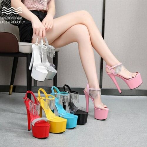 Fashion Women Heels Shoes Sandals Summer 2020 Sexy High Heels Platform Female Shoes Striptease Woman Wedding Stilettos