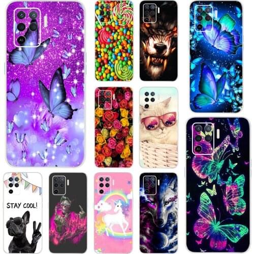 For OPPO A94 Case Fashion Print Silicone Soft TPU Back Cover For OPPO A94 5G / A74 5G / A54 5G Cases Funda For OPPOA94 A 94 Capa
