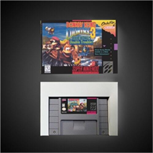 Donkey Country Kong 3 - Dixie Kongs Double Trouble! - RPG Game Card Battery Save US Version Retail Box