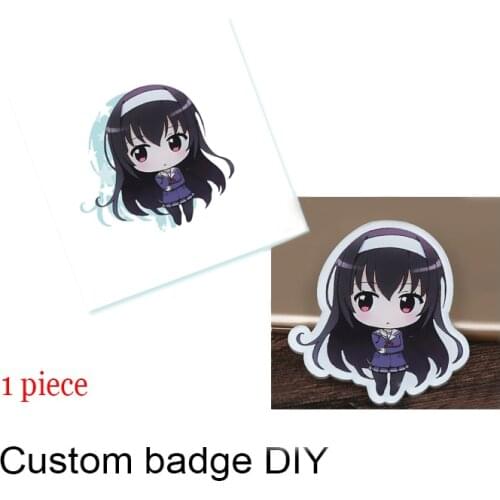 FFFPIN 1 Piece Custom Made Badge Acrylic Clothes Insignia Customized Logo Picture Brooch Coin Breastpin Icon