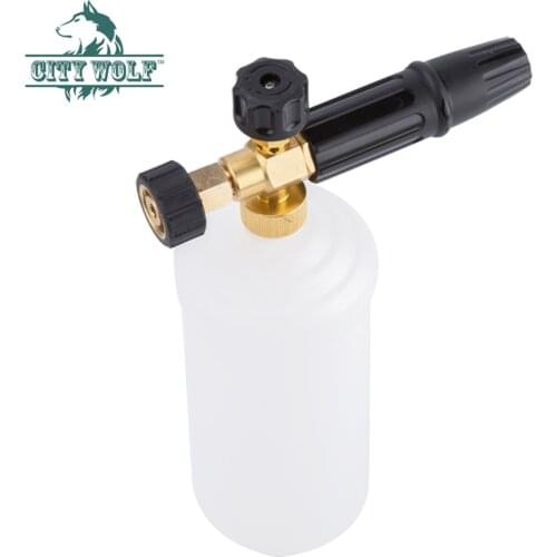 48PCS City Wolf wholesale car washer brass snow foam lance soap bottle shampoo for Karcher high pressure washer car accessory