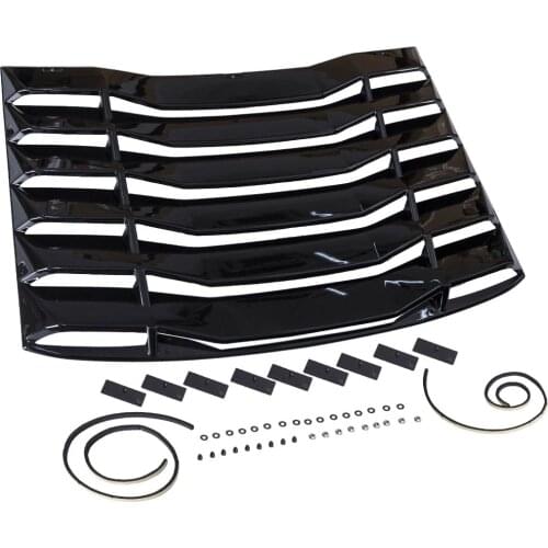 For Chevy Camaro Glossy 2016-2019 Black Rear Window Louver Sun Shade Cover