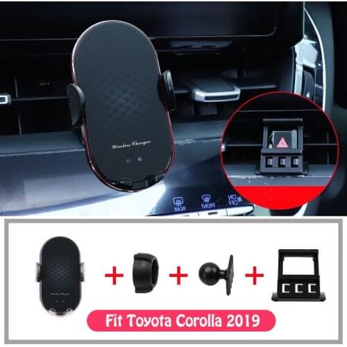 For Toyota Corolla 2019 Gravity Car Phone Holder Air Vent Clip Mount Holder Stand Wireless Charger Smartphone Holder