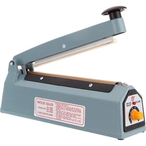 Good quality all-matel 220v 8" /200mm sealing length ,2mm wide sealing Heat Sealer Machine Heat Sealing hand Impulse Seale
