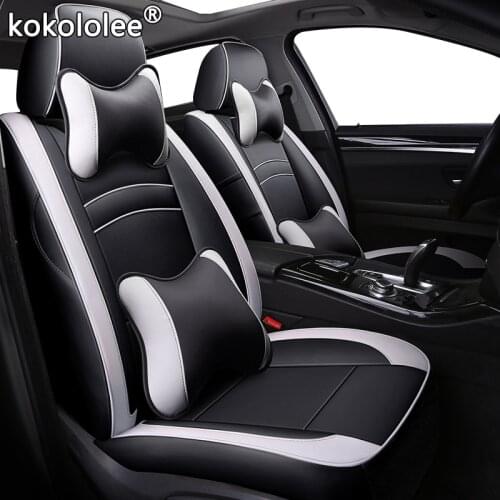 Kokololee leather car seat cover for Volkswagen Passat Beetle Touareg Tiguan Phaeton EOS Magotan Scirocco R36 vw UP make custom