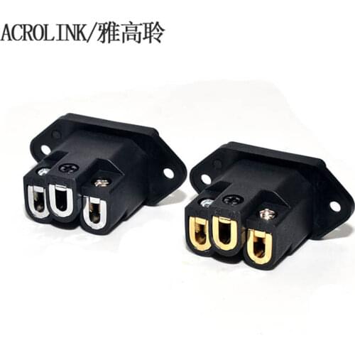 LN005766 Acrolink FI-06(G) Gold Plated Power DIY Custom Female Adapter Plug
