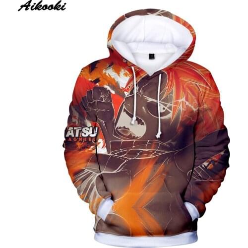 Fashion Design Hot Koop Mannen/Vrouwen Hoodies Anime Fairy Tail Sweatshrit Hoge Kwaliteit Gedrukt Fairy Tail Hoodies Man Teenage