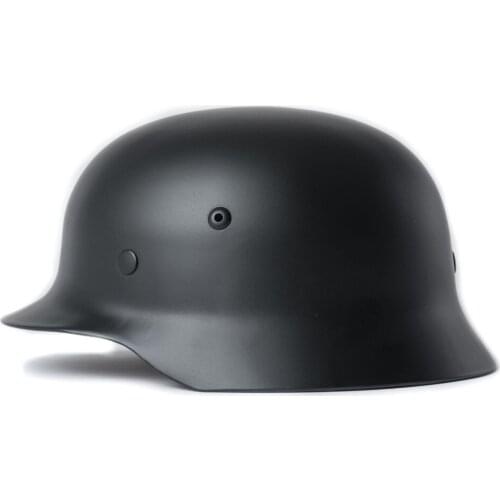 WW2 WWII GERMAN GEAR ELITE WH ARMY M35 M1935 STEEL HELMET BLACK WITH LINER
