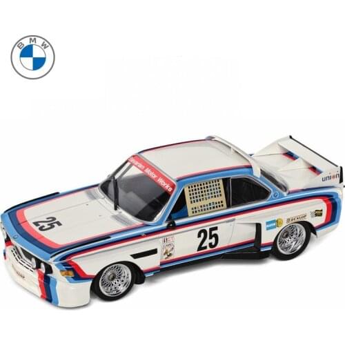 New Original High Quality 1:18 Bmw 3.0 Csl25 Diecast Rally Car Model for Gift, Toy