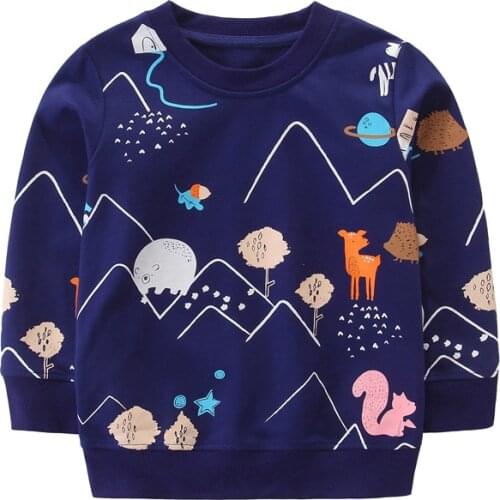 NEW Spring Jumping meters Baby Sweatershirts Children T Shirt For Boys Cotton Kids Tops Out Wear Children Coat Brand Clothes