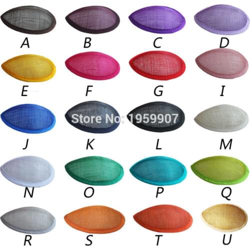 Sinamay Teardrop Base Fascinator Base for Headpiece 20pcs/lot #20Color