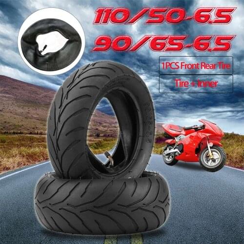 2020 Front Rear Tire+Inner Tube Kit for Mini Pocket Bike 90/65/6.5 110/50/6.5 for 47cc 49cc CSL88