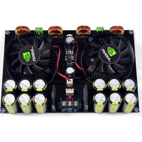 TDA8954 420W + 420W 2.0 Class D Digital Power Amplifier Board (Fan Cooling) AC12.5V to AC26V Amplifier Board