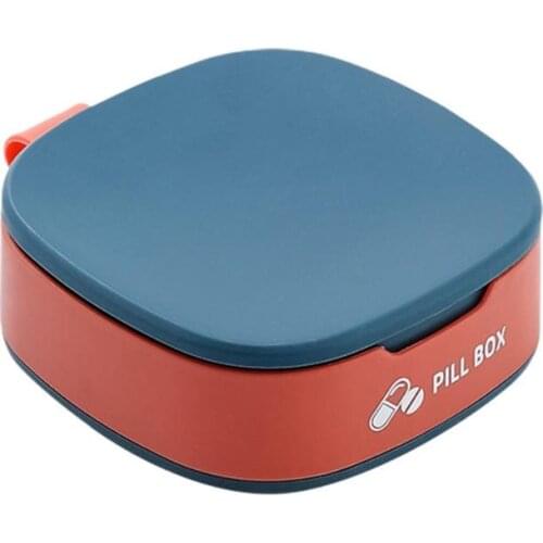 Portable Silicone Mini Dispensing Compartment Storage Box Medicine Pill Box Dispenser Medical Organizer Tablet Box