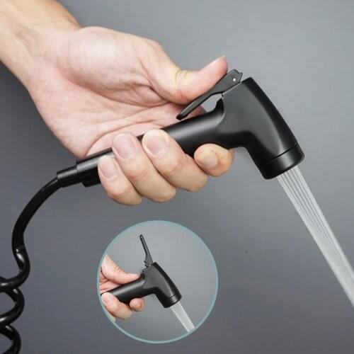 Handheld Toilet Bidet Sprayer ABS Bathroom Wall Mounted Hand Bidet Sprayer Set Toilet Self Cleaning Douche Shower Head with Hose