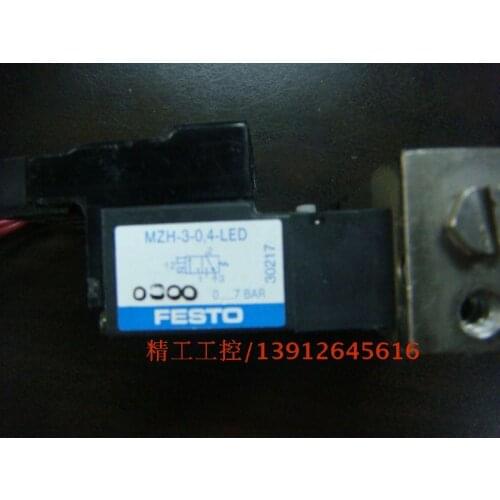 [SA] Positive! Germanys original FESTO solenoid valve MZH-3-0.4-LED four with the seat of the spot