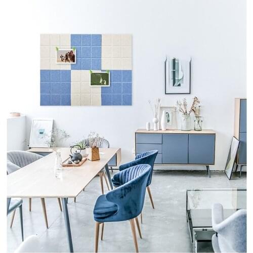 Nordic Small Square Wall Paste Message Board Photo Wall Background Wall Kindergarten Work Cork Nine Palace Grid Bulletin Board