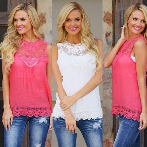 Tissbely summer leisure casual chiffon shirt sleeveless vest