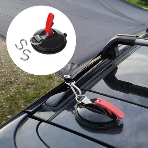 Outdoor Camping Rope Powerful Suction Cup Car Tent Canopy Hook Luggage Strap Fixer Pet Vacuum Suction Cup