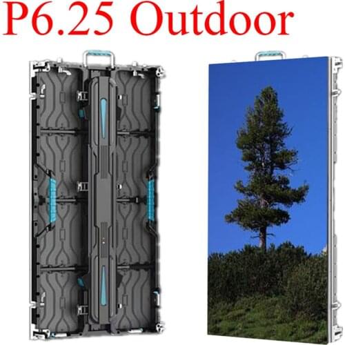 Outdoor Rental LED Display Screen P6.25 Panel 500x1000mm Size Die-Cast Aluminum Cabinet Full Color LED Video Wall Unit Board