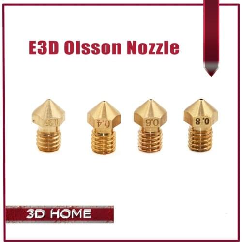 Ultimaker 2 + UM2 0.25 0.4 0.6 0.8mm Extended E3D heater hotend Olsson block nozzle for 1.75mm/3.0m filament