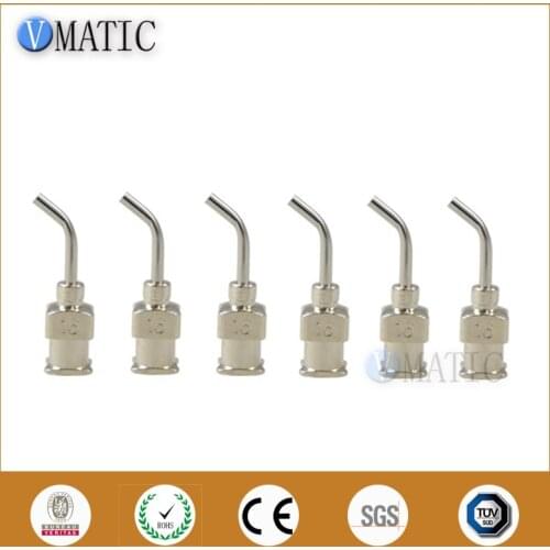 High Quality 12Pcs 1/2'' Inch 16G 45 Degree Bent Stainless Steel Dispensing Needle