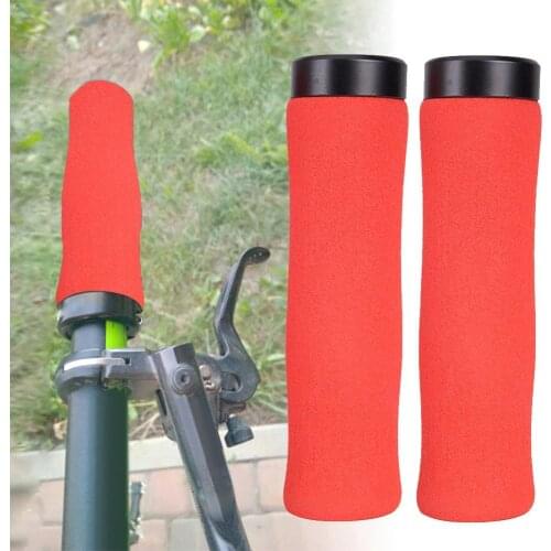 1 Pair Universal Anti Slip Shock-absorbing Cycling Bicycle Bike Handlebar Grip-s