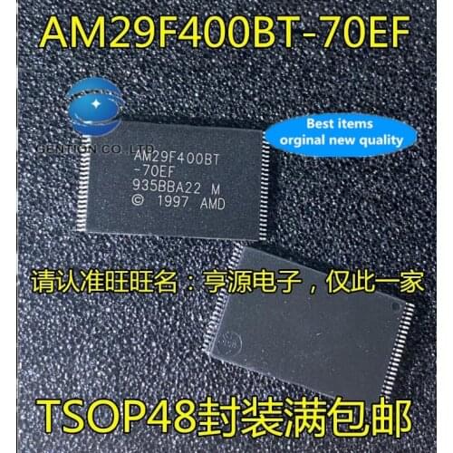 10PCS AM29F400BT AM29F400BT-70EF TSOP48 integrated IC/memory circuits in stock 100% new and original