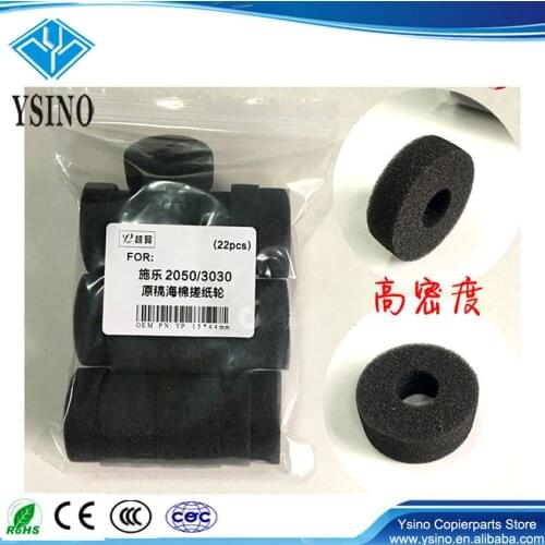 22PCS xEngineering machine rubbing paper wheel sponge wheel used for Xerox 2050 2051 2055 3030 6204 6050 6030 PVA Sponge roller