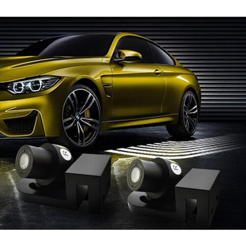 2X Car Angel Wings Welcome Light Shadow Bulb Atmosphere Lamp Car LED Door Warning Light Dream All Vehicle DC 12V 24V Parking LED