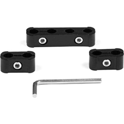 3Pcs Universal Car Modification Spark Plug Line Separator Fixed Sleeve Ignition Wire Fixed Four Hole Clamp
