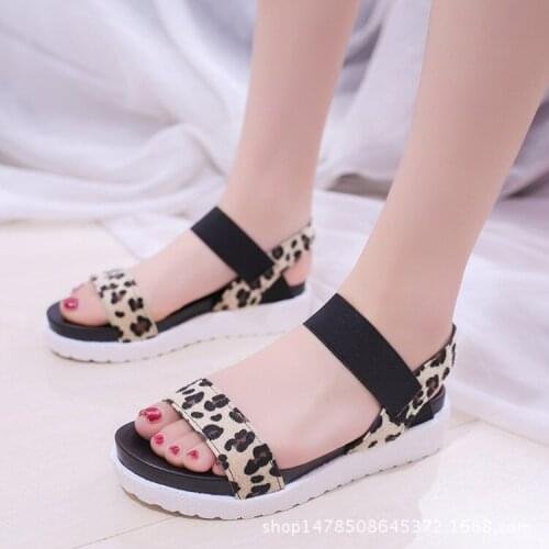 High Quality Hot Sale Women Flat Sandals Summer Back Strap Female Solid Summer Platform Sandals for Girls