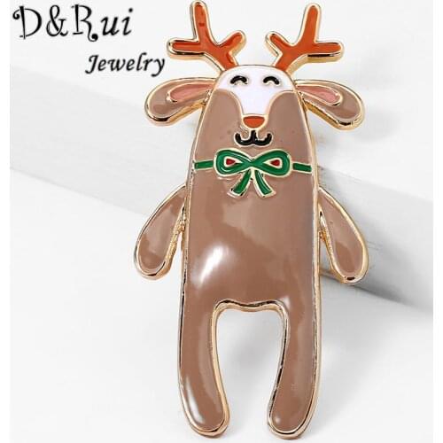2020 New Hot Sale Brooch Cute Enamel Silly Roe Deer Pins Jewelry Creative Alloy Brooches Pin Backpack Lapel Jewelry for Women
