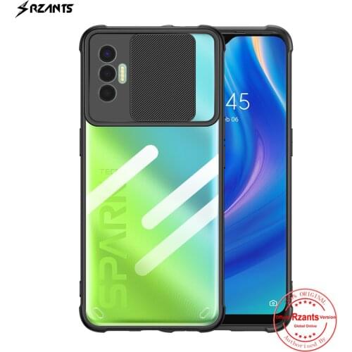 Rzants For Tecno Spark 7P Spark 7 Case [Lens Protection] Slim Crystal Clear Cover Double Soft Casing