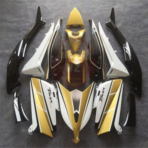 For Yamaha Tmax 530 TMAX 530 Tmax530 2012 2013 2014 Motorcycle ABS Shell Body Gold White Black Guard Plate, Full Car Fairing Kit