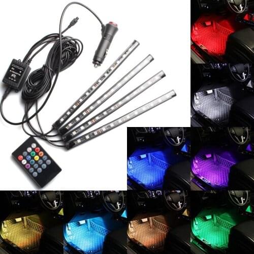 Car Interior LED Atmosphere Lights Strip 5050 RGB SMD Flexible Strip Light 12V car atmosphere light