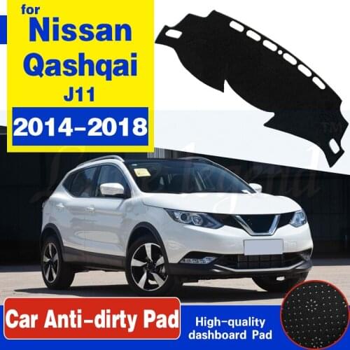 For Nissan Qashqai J11 2014 2015 2016 2017 2018 Anti-Slip Mat Dashboard Cover Pad Sunshade Dashmat Dash Carpet Car Accessories