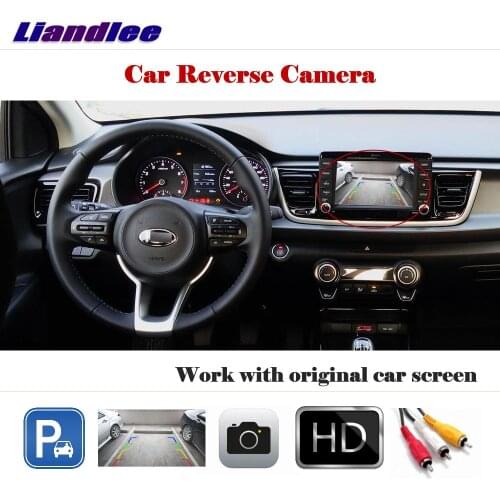 Liandlee For Kia K4 2014-2018 / Auto Rear View Rearview Camera Back Camera Reverse Parking Camera Work with Car Factory Screen