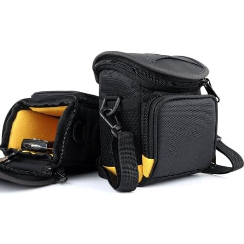 2018 Digital Camera Bag For Nikon 1 J5 J4 J3 P340 P330 AW100 Nikon Camera Canon G7X Mark II Case Waist Packs Shoulder Mini Bag