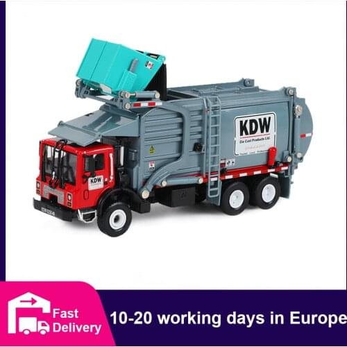 CONUSEA 1:24 Alloy Construction Engineering Vehicle Caterpillar Rubbish Truck Tractor Model Toys for Boys Car Collection