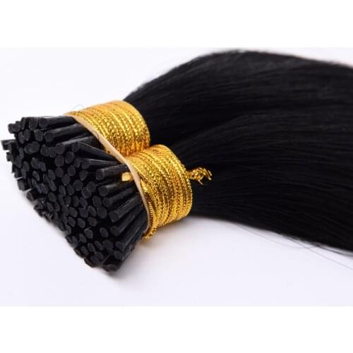 Kayla I Tip Hair Extensions Pre Bonded Hair Remy Fusion Hair 14-24 Inch 50g/bag Straight Beads Human Hair