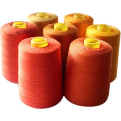 1 Pcs 40/2 8000 Yards Polyester Sewing Thread For Hand Embroidery Shirt Dress Supplies Sewing Accessories 15 Colors Options