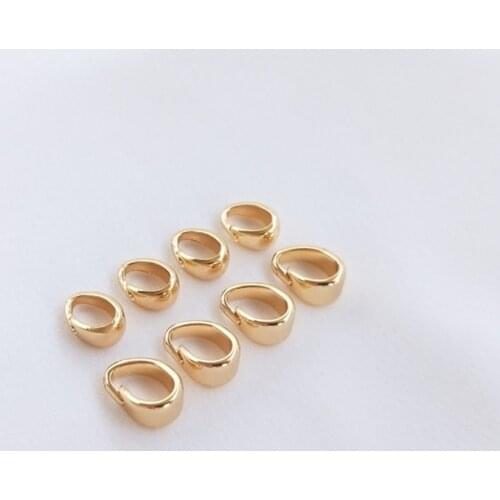 Real Gold Plated Hanging Seed Clasps Clip Hooks Holding Pendant Buckles Charms Connectors DIY Jewelry Making Accessories